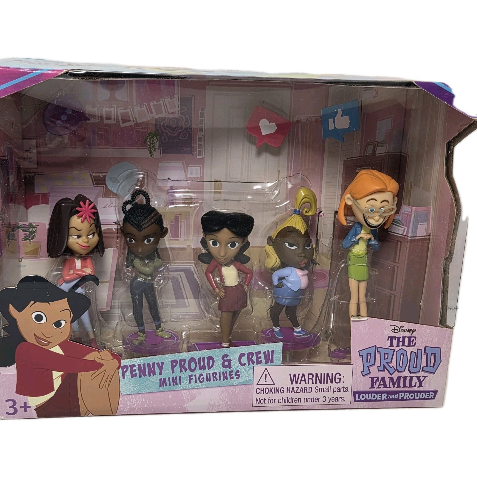 The Proud Family Penny Prouder & Family 5-Pack MIni Figurines Disney New 