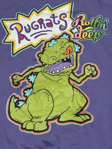 Sweat à capuche unisexe Nickelodeon Rugrats Rollin’ Deep taille M violet reptar - Photo 8/8