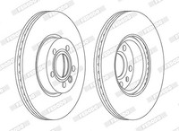 2X Ferodo Bremsscheibe Vorderachse U.A. FüR Ford, Seat, VW