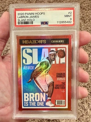 2020 Panini Hoops SLAM Holo PSA 9 Lebron James Basketball Card NBA