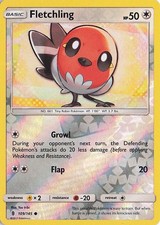 Fletchling 109/145 Common Guardians Rising Pokemon Reverse Holo Near Mint