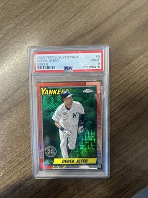 2025 Topps Silver Pack Derek Jeter 96/99 PSA 9 MINT