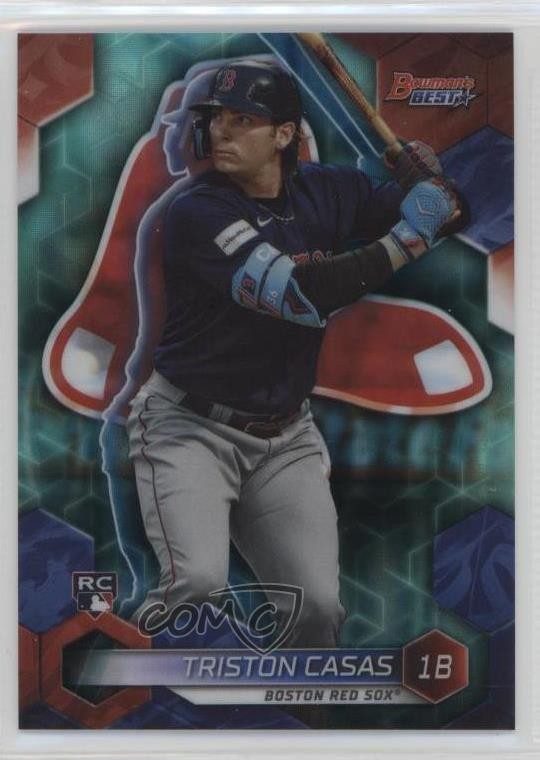 2023 Bowman's Best Aqua Lava Refractor 41/199 Triston Casas #51 14sr