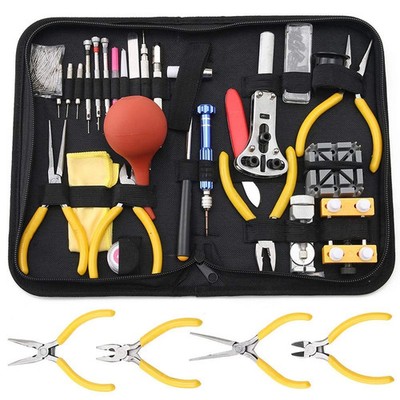 Professional Watch Repair Tool Kit - Watchmaker Tool Kit, Including Watch Bac...
