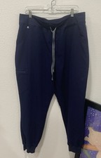 FIGS Technical Collection Scrub Pants Bottoms Jogger Plus XXL Pockets Navy Blue