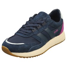 Gola Chicago Womens Fashion Sneakers in Navy Blue - 5 US