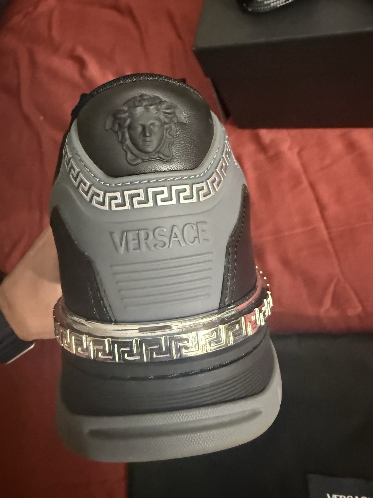 Versace Men Low Top Palladium Sneakers Men 44 Or US 11 image 5