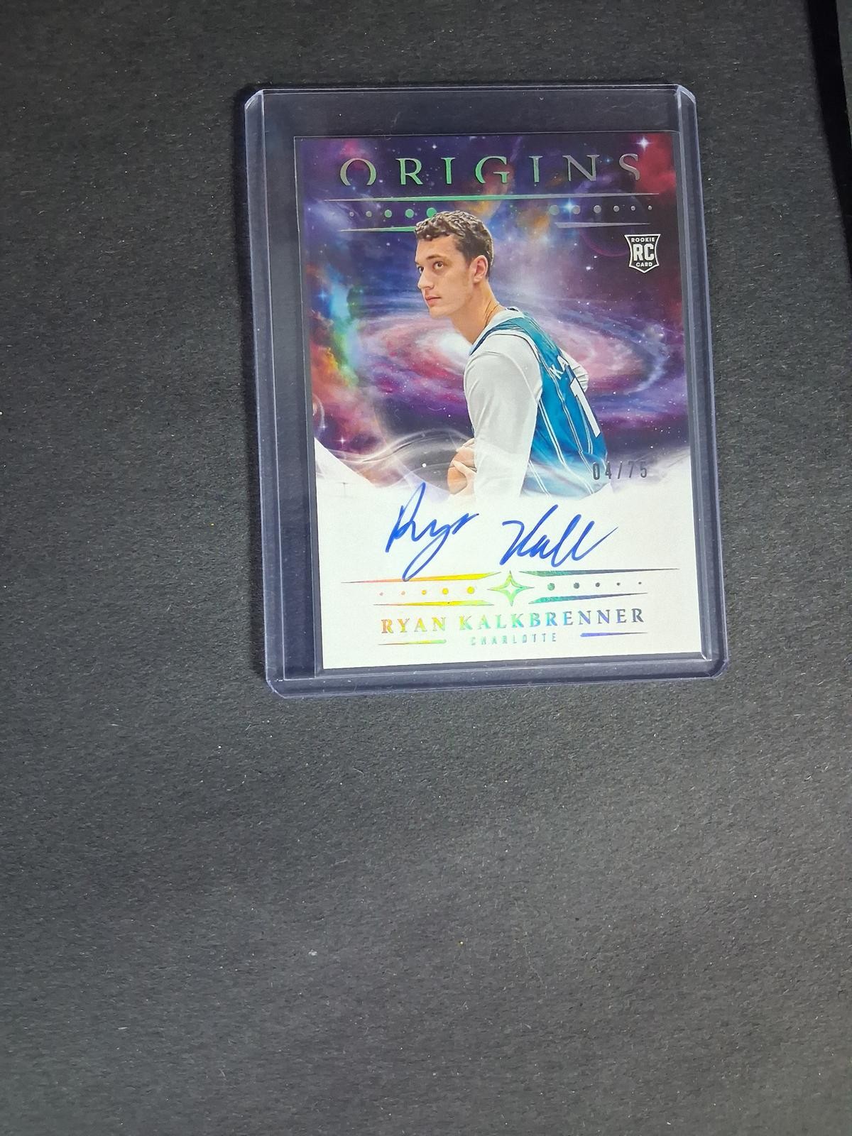 2025-26 Panini Origins Ryan Kalkbrenner #RA-KAL On Card Auto /75 RC