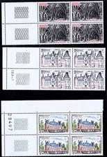 Lot of 16 - FRANCE Stamps - 1980-1981 * Plate Blocks of 4 each * - MNH - OG