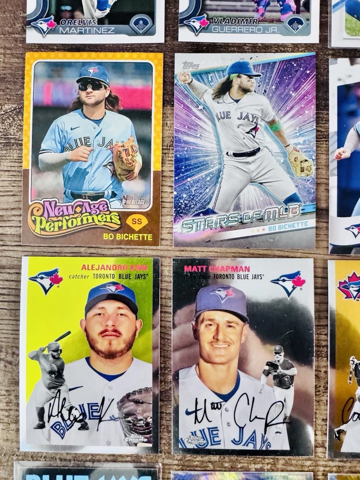Lote de tarjetas de béisbol Toronto Blue Jays Guerrero Jr ⚾️Bichette Rookies Topps Bowman Foto 4 de 4