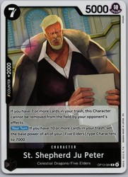 St. Shepherd Ju Peter OP13-084 Carrying on His Will Rare Foil One Piece TCG