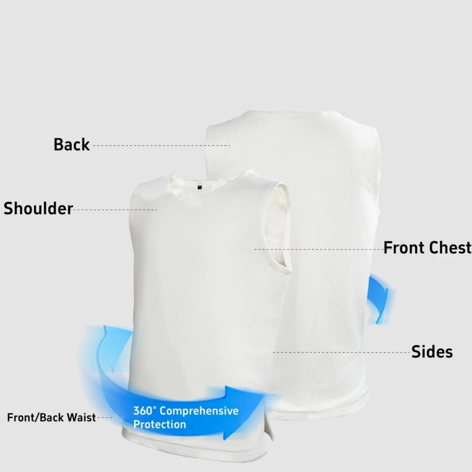 Cut Resistant Vest Multifunction Soft Stab Proof Clothing Breathable - Image 3 of 4