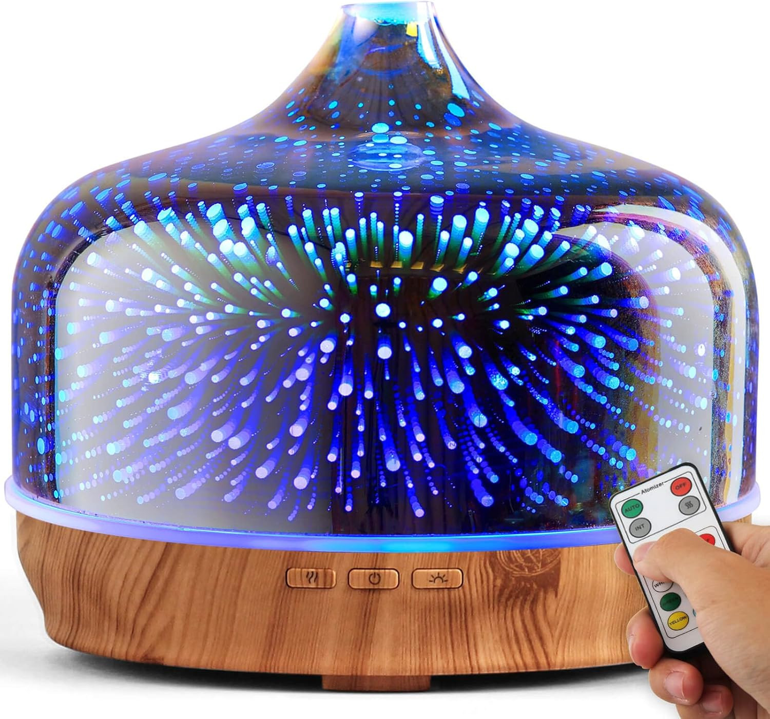 500Ml Glass Essential Oil Diffuser Aromatherapy Ultrasonic C