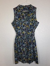 Tommy Hilfiger  Sleeveless Collared Summer Button Down Dress Size 12 Belted