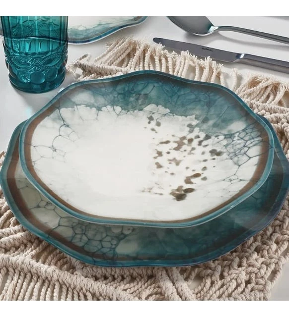 12-tlg Güral Tafelservice Tafelgeschirr Geschirrset Porzellan - Bild 2 von 3