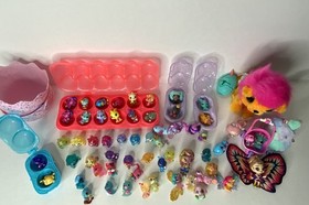 Hatchimals Colleggtibles Playset Large Set Cases Figures Gold Wings Mermaid Lot