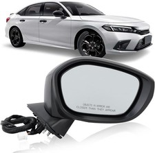 Passenger Side Mirror Compatible With 2022-2025 Honda Civic Sedan/Hatchback Mirr