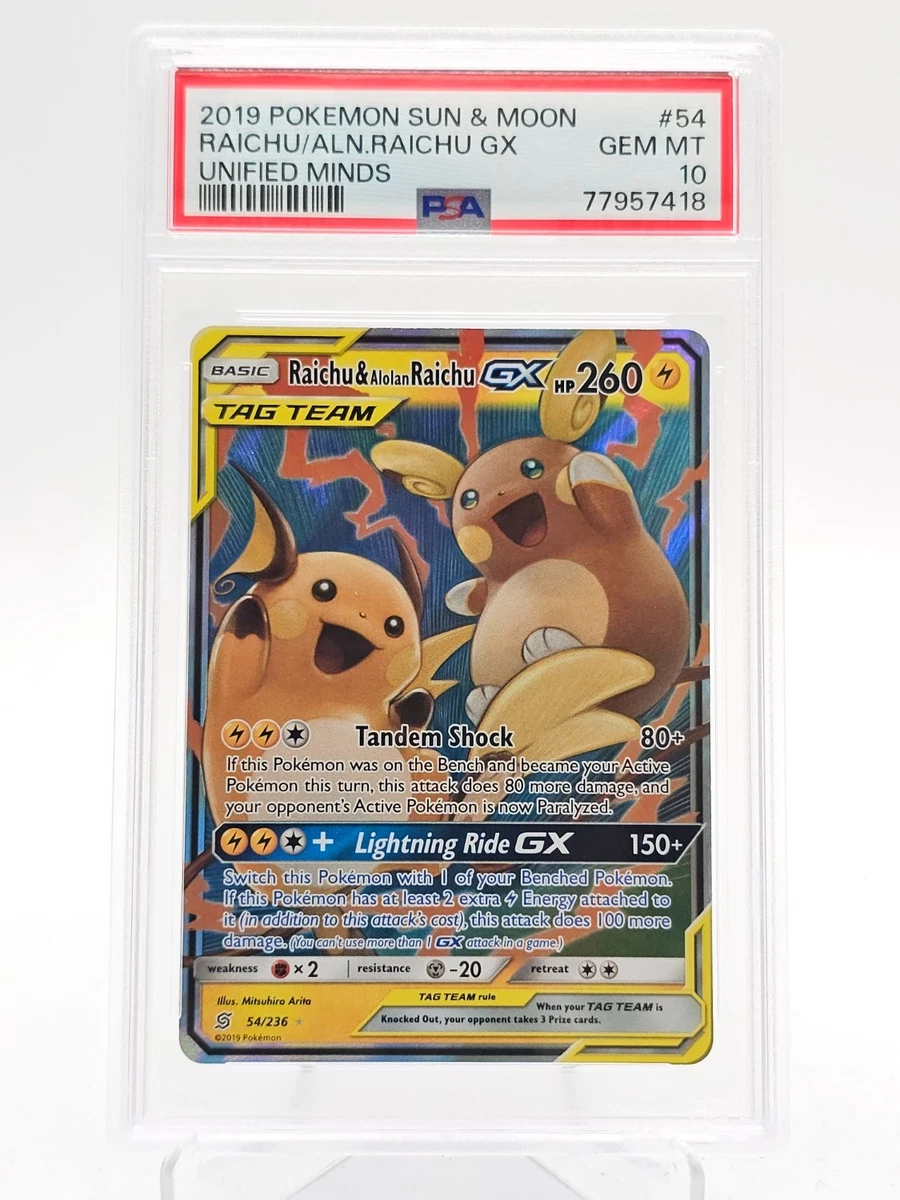 Preços baixos em Cartões TCG Raichu & Alolan GX Pok√©mon | eBay