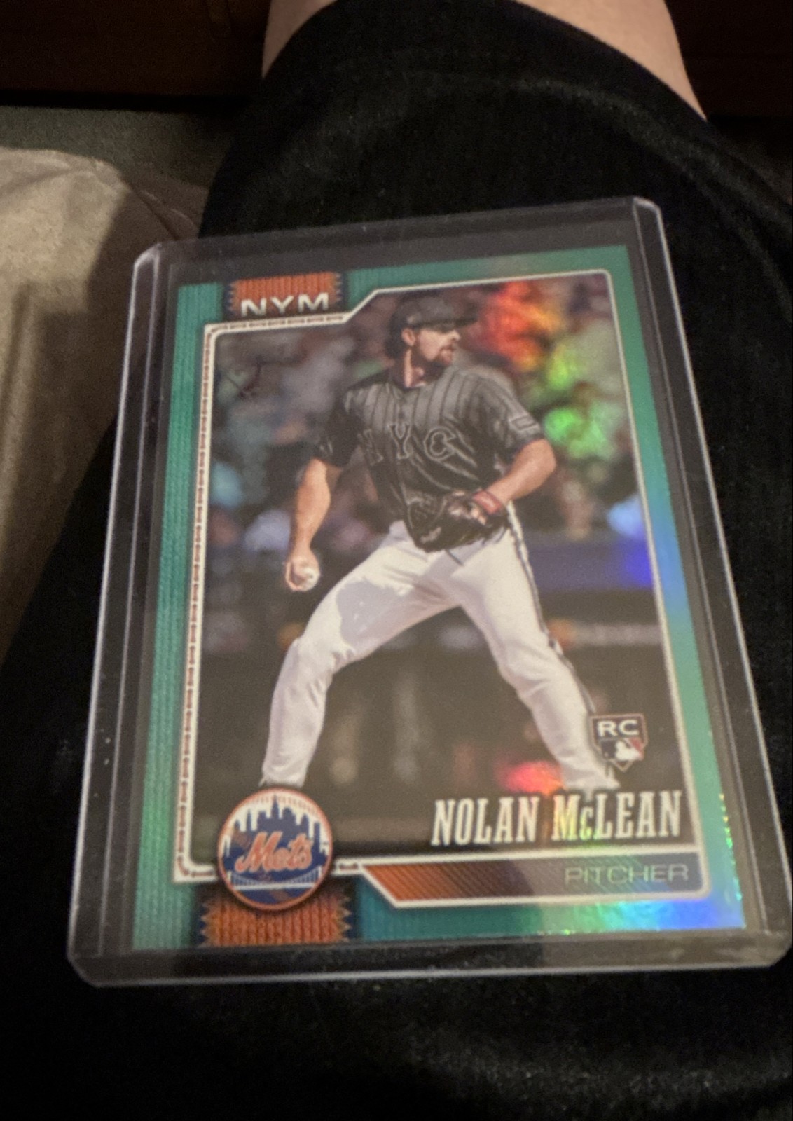 2026 Topps Series 1 - Nolan McLean #214 Aqua Rainbow Foil (RC)