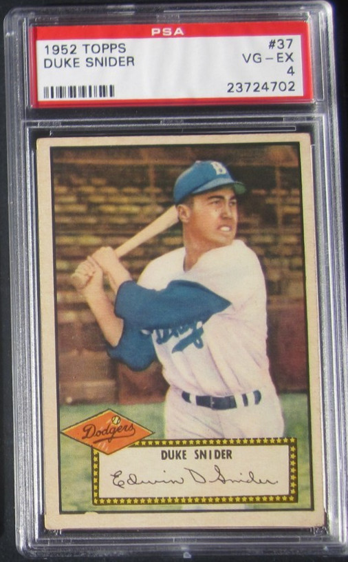 1952 Topps  #37 PSA 4  Duke Snider  Dodgers