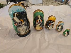 Bernese Mountain Dog Russian Nesting Dolls