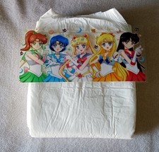 Mega adult disposable ABDL diaper-Sailor moon READ DESCRIPTION FULLY
