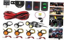 UTV Turn Signal Kit with Horn, Universal Street Legal Set with Rocker Switch