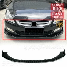For Honda Accord 7th 2003-2007 Front Bumper Lip JDM Body Kit Spoiler Splitter