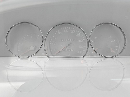 Per Kia Sportage 1993-2003 Anelli Alluminio Strumenti Strumentazione 3pezzi - Picture 3 of 5