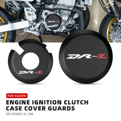 Engine Clutch Case Cover Protector Guards For Suzuki DR-Z400E 400S DRZ400SM - Picture 1 of 10