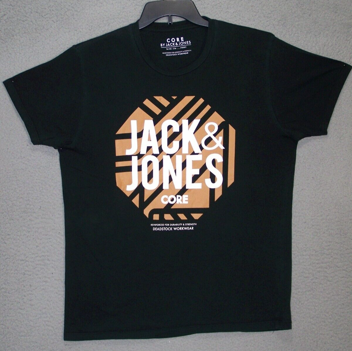 Jack & Jones Shirt Adult Extra Large Black Graphic Deadstock