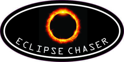 4x2 Oval Eclipse Chaser Sticker Luggage Car Truck Bumper Cup Tumbler Stickers