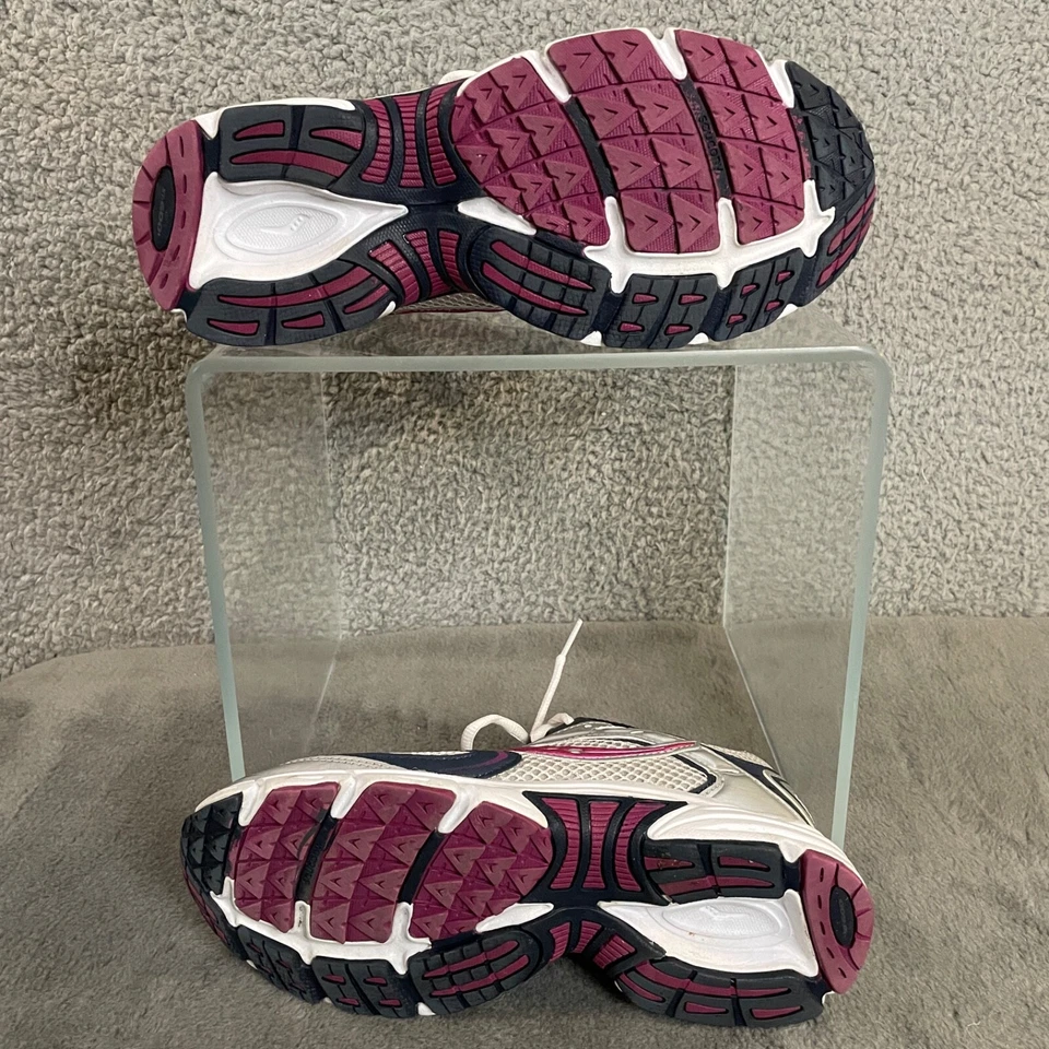 Zapatos deportivos Saucony Grid Apex para mujer 8,5 zapatos gris púrpura azul blanco sin usar Foto 3 de 4