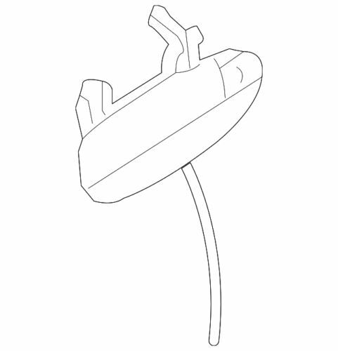 Manija de puerta del lado del pasajero delantera para Chevrolet Pontiac 2011-2016 (P/N 96409548)