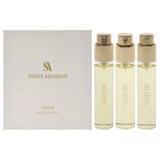 Oud 01 by Swiss Arabian - Fragrance for Men and Women - 3 pc Gift Set