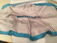 NWT AUTHENTIC BALENCIAGA Made In Italy Logo Diamond 100 Frame Silk Scarf Grey