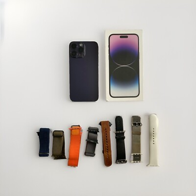 iPhone 14 Pro Max 256GB-Deep Purple (W / TIKTOK/ STUDIO)  Added Watch Bands