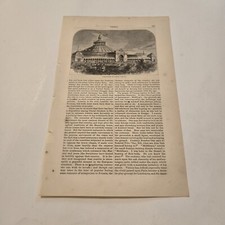 View Exhibition Building Vienna Austria c. 1873 Engraving (385)