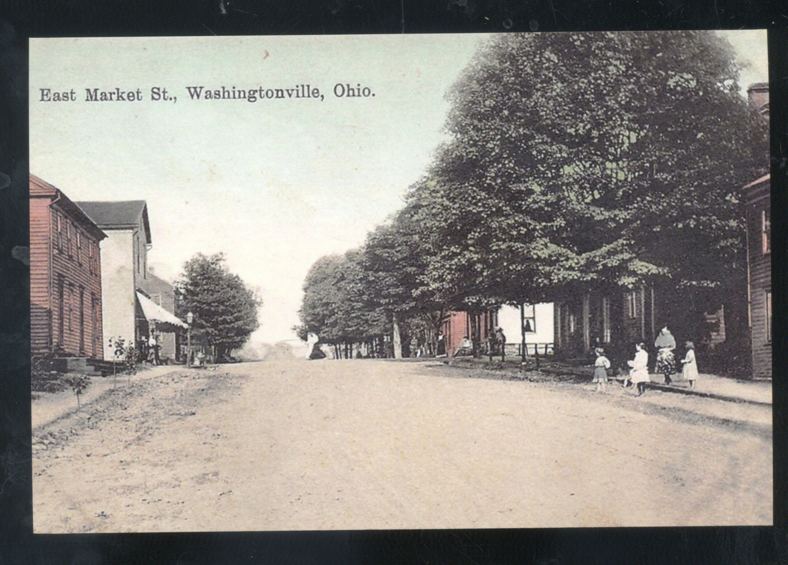 WASHINGTONVILLE OHIO DOWNTOWN MARKET STREET SCENE POSTCARD COPY eBay