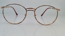 Vintage On Guard 047DB Brown Gold Oval Sunglasses FRAMES ONLY