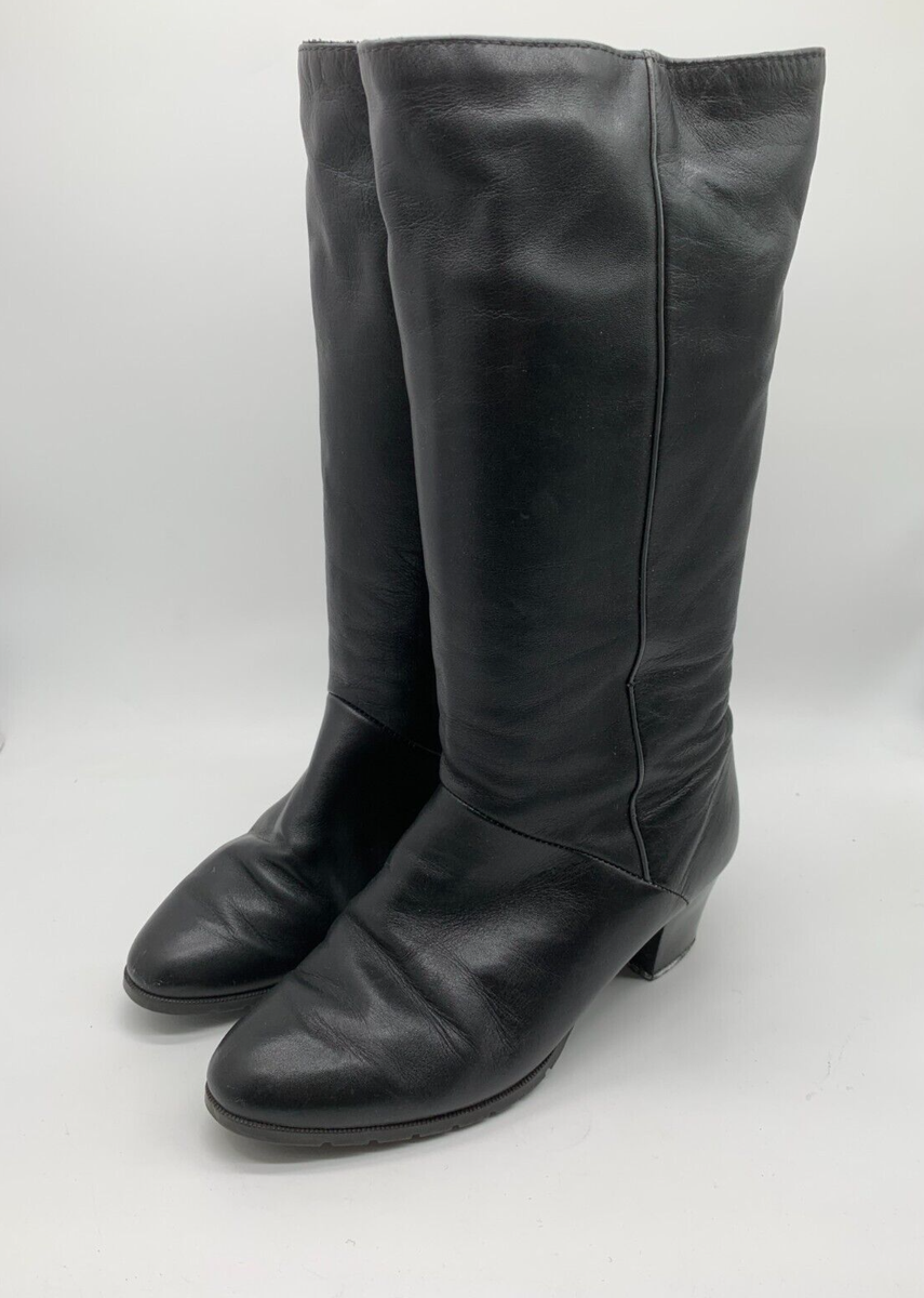 Church's VTG leather boots UK *reheel sheepskin lined black