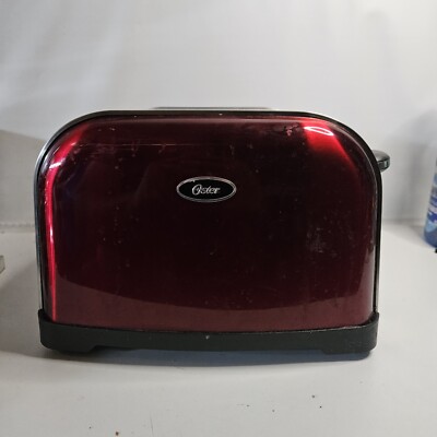 Oster TSSTTRWF4R -4 Slice Red Brushed Stainless Steel Toaster