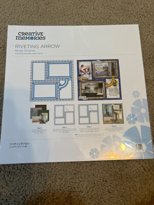 Creative Memories Riveting Arrow Recipe Template Stencil tracing pattern ~ New