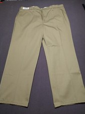 Soft Twill Uni First Khaki Work Pants 46x30 Tan Durable Pockets Comfort Uniform