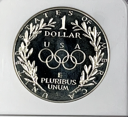 1988-S Seoul Olympic Torch Commemorative Silver Dollar : NGC PF69 Ultra Cameo - Picture 4 of 4
