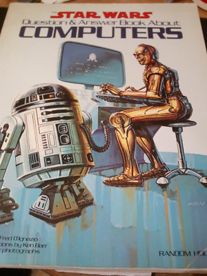 Vintage Star Wars Question & Answer Book about Computers 1983 Ultra Rare