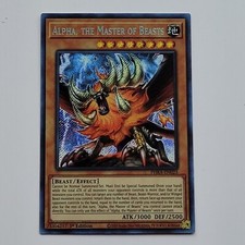 Yugioh TCG - Alpha, The Master of Beasts - PHRA-EN023 LP/NM Secret Rare 1st 2020