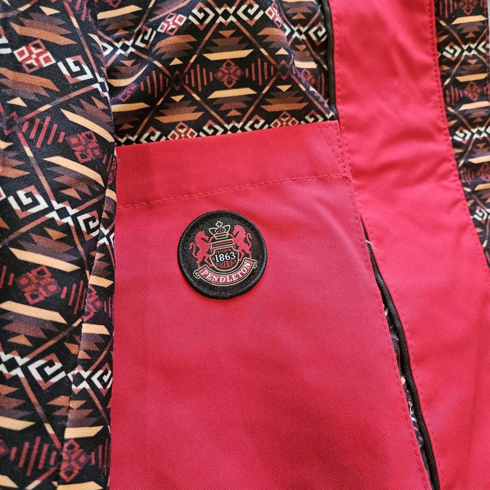 Pendleton Rain Jacket Womens Small Full Zip Hoode… - image 10