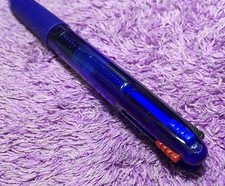 1x SKB 3 in 1 CLICKER Pen Nice Ink Black Blue Gift Ball Point 0.7 mm Soft Grip