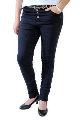 KAROSTAR   BASIC BOYFRIEND BAGGY JEANS HOSE KNÖPFE STRETCH NEU 38 40 42 44 46 48